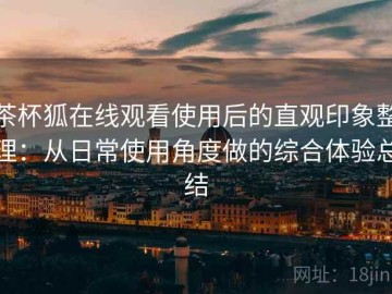 茶杯狐在线观看使用后的直观印象整理：从日常使用角度做的综合体验总结