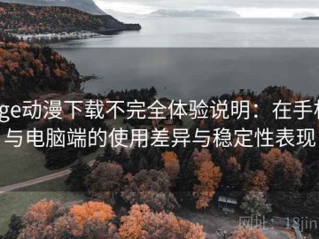 age动漫下载不完全体验说明：在手机与电脑端的使用差异与稳定性表现