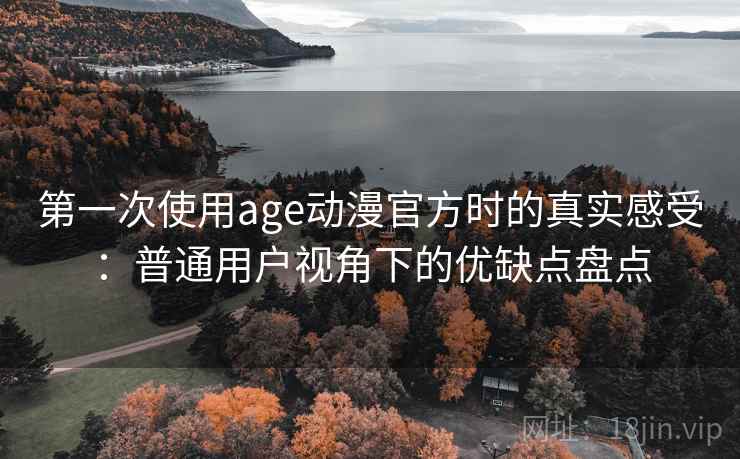 第一次使用age动漫官方时的真实感受：普通用户视角下的优缺点盘点